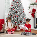 Best Choice Products Artificial Flocked Christmas Tree 6ft Premium Unlit Pines - Brand New