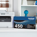 BROTHER GENUINE HIGH YIELD TONER CARTRIDGE REPLACEMENT TN450 - BLACK - Brand New
