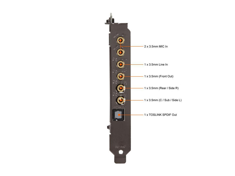 Creative Sound Blaster Audigy PCIe RX 7.1 Sound Card with High Performance