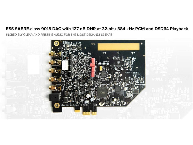 Creative Sound Blaster AE-7 Hi-Res Internal PCIe Sound Card, Quad-Core