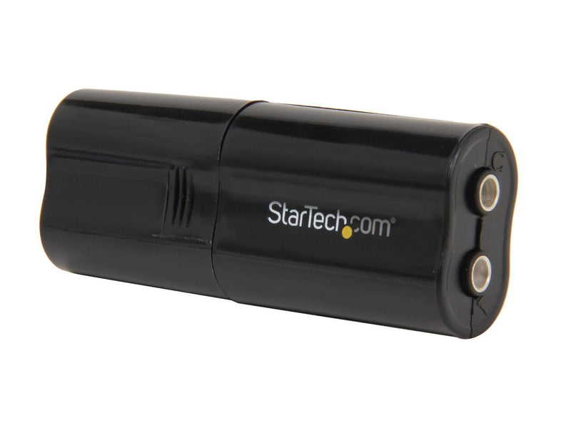 StarTech.com ICUSBAUDIOB USB Interface Black Audio Adapter