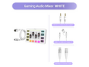 FIFINE SC3 Gaming Audio Mixer with XLR Cable Bundle, Streaming RGB PC Mixer with