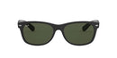 RAY-BAN RB2132 NEW WAYFARER SQUARE 58MM RUBBER BLACK G-15 GREEN LENS 58MM - Like New