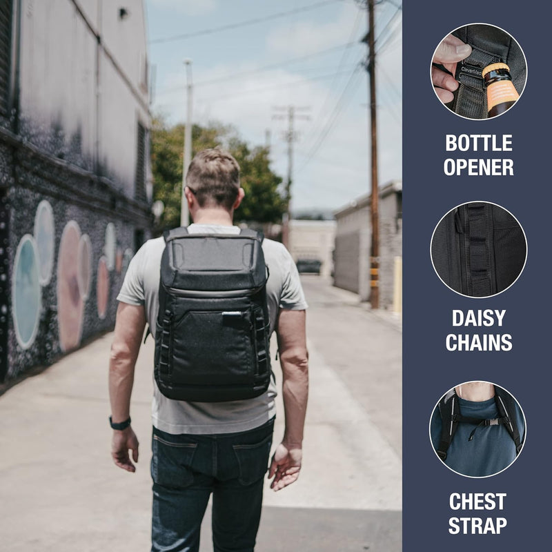 CLEVERMADE PACIFICA BACKPACK COOLER, DUSTY TEAL/MIDNIGHT - Like New