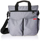 Skip Hop Messenger Diaper Bag Changing Pad Duo Signature, Heather Grey - Brand New