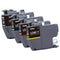 BROTHER GENUINE LC4014PKS STANDARD YIELD 4-PACK INK CARTRIDGES - LOT-LC401-NEW - Brand New