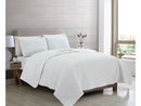 CALLIE COLLECTION 3-PIECE CALLIE SEERSUCKER TEXTURED QUILT & SHAM SET - WHITE - Brand New