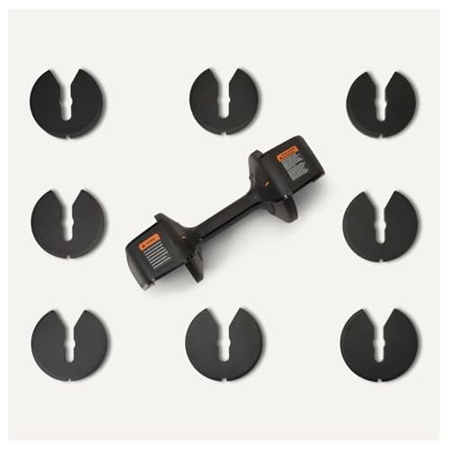 AMAZON BASICS ADJUSTABLE DUMBBELL, 25 LB - BLACK - Like New