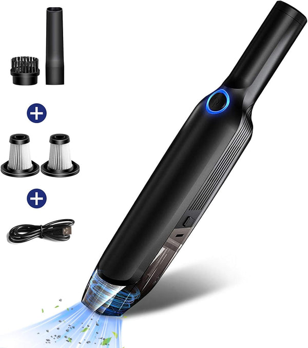 LAOPAO PORTABLE CAR VACUUM CLEANER HIGH 9KPA RECHARGEABLE BATTERY - BLACK Like New