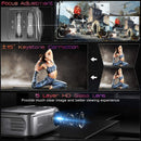 OKCOO PROJECTOR NATIVE 1080P LED VIDEO PROJECTOR, 6500 LUX - SILVER/GRAY - Like New