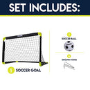 FRANKLIN SPORTS KIDS MINI SOCCER GOAL SET BACKYARD/INDOOR MINI NET 64019X -BLK - Like New