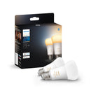 PHILIPS HUE A19 LED SMART LIGHT BULBS FLICKER-FREE 75W LIGHT BULBS - WHITE - Like New