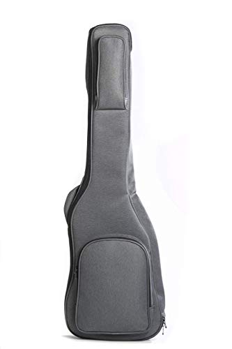 Hola! Music Electric Bass Guitar Case, GT/GTR & Bass, DLX-E-BAG - Gray - Like New