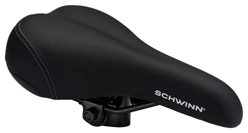 SCHWINN COMFORT BIKE SADDLE SPORT/FOAM PU Black/Blue - SW80335TG - Brand New