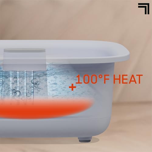 Sharper Image SpaHaven Zen Heating Foot Bath Splash Guard Control White - Like New