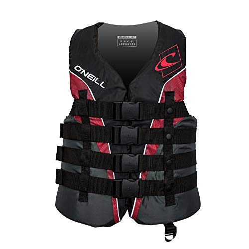 O'NEILL MEN'S SUPERLITE USCG LIFE VEST BLACK/GRAPHITE/RED:WHITE XL - Like New