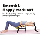MBB AB SLIM/MINI INVERSION TABLE MASSAGE CHAIR YOGA CHAIR BLACK/RED/YELLOW - Like New