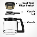 Cuisinart DGB-550BKP1 Automatic Coffeemaker Grind & Brew, 12-Cup Glass - Black Like New