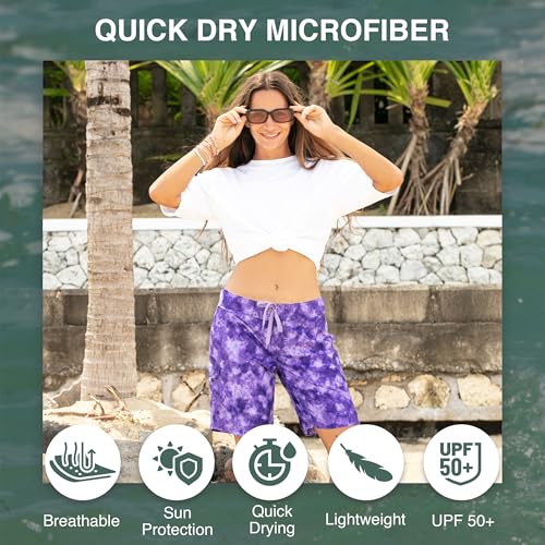 3496 Kanu Surf Womens Marina UPF 50 Active Swim Board Short (Reg & Plus Sizes) - Like New