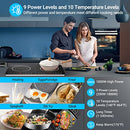 AOBOSI DOUBLE INDUCTION COOKTOP, PORTABLE, 2 BURNER, FS-IRC108-1800 - BLACK - Like New