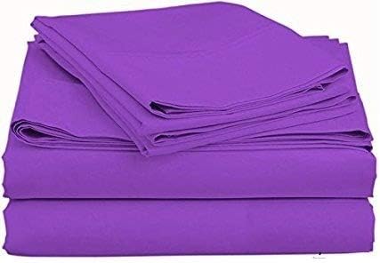 Solid Purple Sheet Set Egyptian Cotton 1000TC Like New