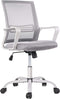 SMUG Ergonomic Mid Back Breathable Mesh Swivel Desk Chair - Gray Like New
