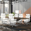 GENERIC FAUX LEATHER EXECUTIVE COMPUTER CHAIR - WHITE - Like New