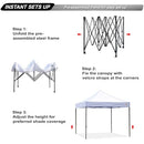 ABCCANOPY PATIO POP UP CANOPY TENT 10X10 COMMERCIAL-SERIES - WHITE - Like New
