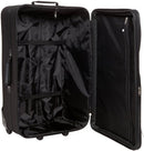 ROCKLAND JOURNEY SOFTSIDE UPRIGHT LUGGAGE SET,EXPANDABLE, LIGHTWEIGHT - BLACK - Brand New