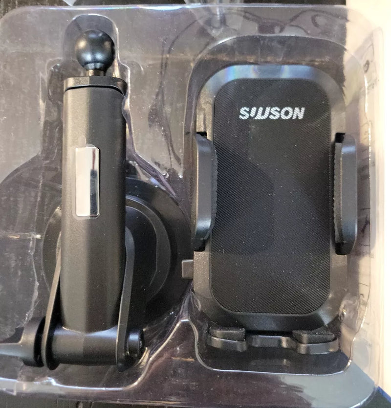 SUUSON. S10 PHONE HOLDER FOR CAR, 3 IN 1 CAR PHONE HOLDER. (10C) - BLACK - Like New
