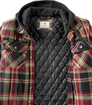 Legendary Whitetails Men's Maplewood Hooded Shirt Jacket Spruce Mountain Plaid - Brand New