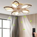 XCOICOER Ceiling Fan Lights 26.3" Modern Bladeless Remote Control - White - Brand New