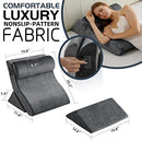 QIRROBONI 4PCS ORTHOPEDIC BED WEDGE PILLOW SET - CHARCOAL GRAY - Brand New