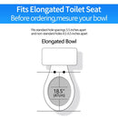 MUU Toileseat SLOW CLOSE WHITE HEAVY DUTY TOILET SPACE MUN220-PP - WHITE - Brand New