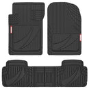 Motor Trend FlexTough™ Advanced Rubber Car Floor Mats Heavy Duty - Black - Like New