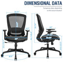 ELABEST MESH OFFICE CHAIR, ERGONOMIC COMPUTER DESK CHAIR ELABEST-1096M (BLACK) - Like New