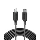 ANKER POWERLINE III USB-C TO USB-C CABLE 10FT/3M 60W FAST CHARGING A8854 - BLACK - Like New