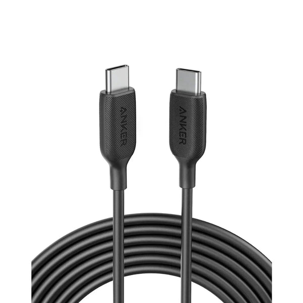 ANKER POWERLINE III USB-C TO USB-C CABLE 10FT/3M 60W FAST CHARGING A8854 - BLACK - Like New