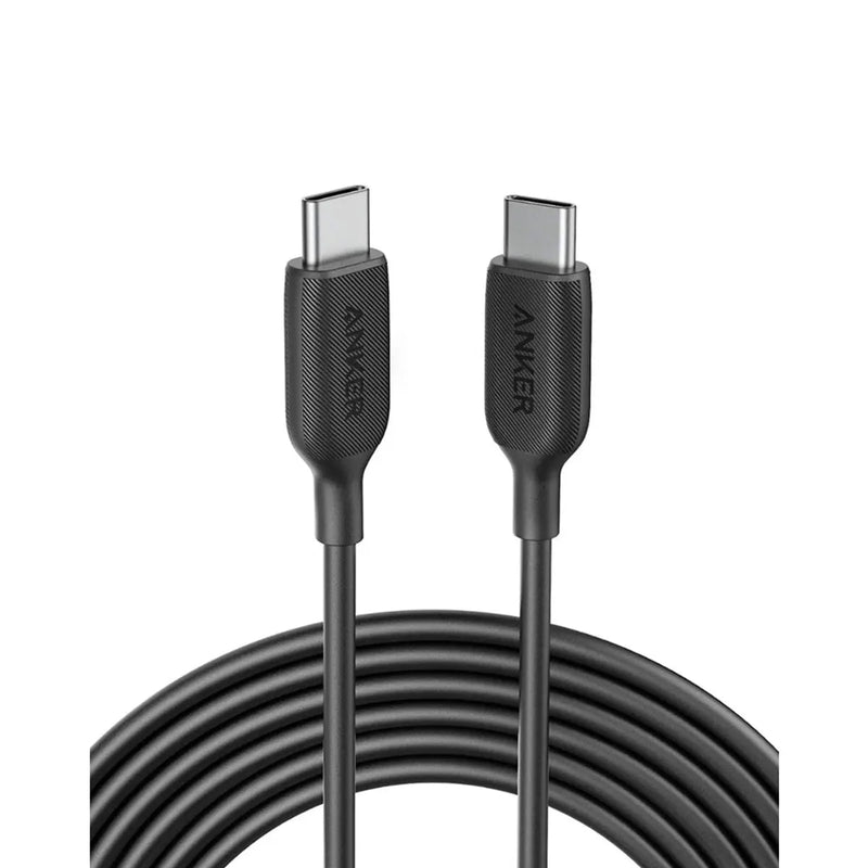 ANKER POWERLINE III USB-C TO USB-C CABLE 10FT/3M 60W FAST CHARGING A8854 - BLACK - Like New