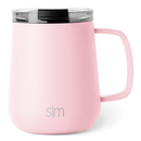 SIMPLE MODERN TRAVEL COFFEE MUG REUSABLE INSULATED COFFEE TUMBLER - BLUSH - Like New