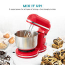 DASH DELISH BY DASH COMPACT STAND MIXER, 3.5 QUART RED, DCSM350GBRD02 - Brand New