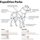 HU933718 Hurtta Expedition Parka Winter Dog Coat Bilberry 32 in - Brand New