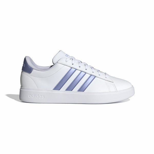 ADIDAS GRAND COURT 2.0 TRAINERS - WHITE/PURPLE WOMEN'S 7.5 US, EU 39.5 - Brand New