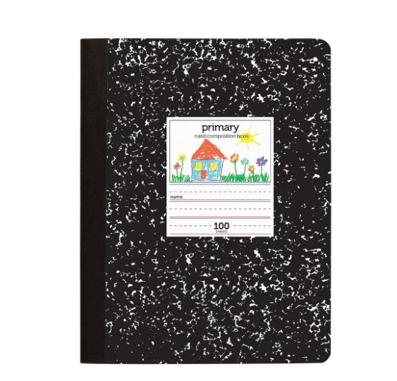 Office Depot® Brand Primary Composition Book, 7-1/2" x 9-3/4", 100 Sheets - Brand New