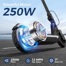 ISINWHEEL ELECTRIC SCOOTER 250W FOLDABLE, 3 SPEEDS (5/8/12 MPH) S7 - BLACK - Like New