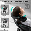 KERDOM HIGH BACK ERGONOMIC BREATHABLE MESH DESK CHAIR LUMBAR SUPPORT - BLACK - Like New