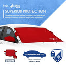 FrostGuard Deluxe | Full-Coverage Car Windshield Cover, 41 x 59 Inches - Crimson - Like New