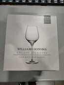 WILLIAMS-SONOMA ENCORE STEMWARE WHITE WINE GLASSES, SET OF FOUR - Like New