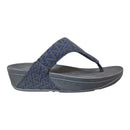 FITFLOP LULU GEO WOMEN SANDALS - SIZE: WOMEN 8 (AU/UK W6) - BLACK MIX - Brand New