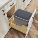 HOMLUX WOOD PULL OUT WASTE CONTAINER WITH SOFT CLOSE - WOOD - Brand New